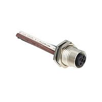 Amphenol LTW M12T-04PFFS-SH8CA0 Sensor Cables / Actuator Cables M12 Circular Metric Connector, T Code, Metal, 12A, 04 pins, Female Connector, Female Contact, Hexagonal, Screw Thread, Solder, Receptacle With Cable/Wire, Length 1000mm, IP68 / IP69K