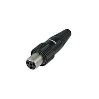 REAN RT5FCT-B-D Connectors XLR, scrw-lock cble conn 5P FM, blk hsng