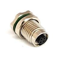 Bulgin PXMBNI05RPF03AFL001 Straight M5 Series Rear Panel Mount Conn