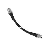 Banner Engineering MQLH-801-MM Sensor Cables / Actuator Cables Cordset: Double Ended A-Code M12; 6-pin Straight Male; 6-pin Straight Male Connectors with Shield; 0.3 m (0.98 ft) Black PVC Jacket; Nickel-Plated Brass Coupling Nut