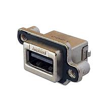 Amphenol Commercial Products MUSBRA311M0 USB Type A Harsh USB 4POS RA Receptacle
