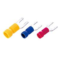 KS Terminals SVES2-4 Butted Seam Vinyl, Easy Entry Spade, 16-14 AWG, #8