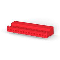 AMP Connectors - TE Connectivity 4-643813-5 Receptacle Housing 15P C/E 22AWG W/ TAB W/RED STRIPE