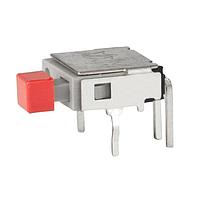 NKK Switches GB215AH-C Pushbutton Switches SPST OFF(ON) R/A RED