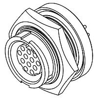 CONXALL W4291-11SG-3ES Connectors MU WR PNL 11#20 SKT PCT