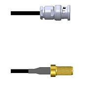 Amphenol Custom Cable Q-0J0710003010i RF Cable Assemblies BNC-SP/SMA-SJ G174 10I