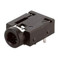 Same Sky (formerly CUI Devices) SJ3-35063AG Phone Connectors Audio Jack, 3.5mm, Through Hole, 3 Conductors, 1 Switches