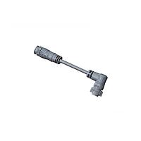 Amphenol LTW AB-BB03HL-BBBR-QE003 Sensor Cables / Actuator Cables X-Lok, Standard Size, Plastic, 10A, 03 pins, Male Connector, Female Contact, Right Angle-to-Straight, Push Lock, Overmolded Double Ended, Length 3000mm, IP68