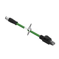 Molex 1201080289 Ethernet Cables / Networking Cables M12-4P(D)-MM-ST/RJ45-M-4M-PUR
