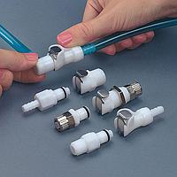 OMEGA FT-PLCD100-04BS Thermoplastic Quick Couplings - Acetal (1/4 in, Quick Coupling Female, 1/4 in, BSPT Male, Shutoff Coupling, UNF Female)