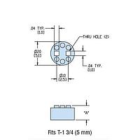 Heyco 11017 LED Spacers HLEDS2M-240 NATURAL PVC/NYL LED Spacer