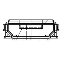 Adam Tech MCR-B-S-RA-TSMT-NP-CS4-T/R Micro USB Type B Connectors MICRO USB, TYPE B, RIGHT ANGLE,