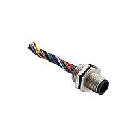 Amphenol LTW M12D-04PMMC-SH8BA0 Sensor Cables / Actuator Cables M12 Circular Metric Connector, D Code, Metal, 4A, 04 pins, Male Connector, Male Contact, Hexagonal, Screw Thread, Crimp, Receptacle With Cable/Wire, Length 1000mm, IP68 / IP69K