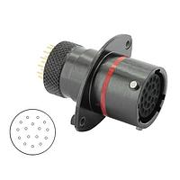 Eaton Souriau-Sunbank 8STA22016SN499 Connectors Oval Flange Receptacle - size 20 - 16 PC Tail contacts - Female
