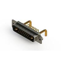 EDAC 629-17W2250-2N2 Mixed Contact D-Sub Connectors Right-angle Power Combo D-Sub Connector