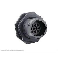 Eaton Souriau-Sunbank UTSX71210PZ Receptacles Jam nut receptacle, without backshell, for 10 male contacts, IP68/69K, keying Z