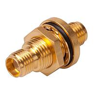 HUBER+SUHNER 34_SMA-50-0-3/111_NE RF Adapters - In Series SMA jack(f) to SMA jack(f) bulkhead