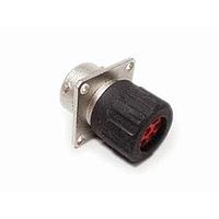Amphenol SINE Systems RT0W01626PNHEC Connectors Receptacle, Square Flange, 26 Position, Male, Shell Size 16, and End Cap with Individual Wire Sealing