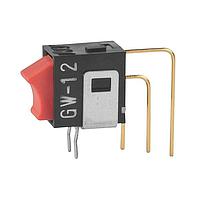 NKK Switches GW12RCV Rocker Switches SPDT ON-ON RED VERT ROCKER ACTUATOR
