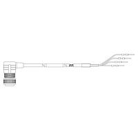 Amphenol SINE Systems P27136-M1 Motion Control Cable NON-FLEX MOTOR PWR R/A H&F 8AWG 1M