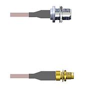Amphenol Custom Cable Q-25031000H007i RF Cable Assemblies N-SJB/SMA-SJB G142 7I