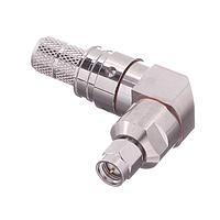 Amphenol Times Microwave Systems EZ-400-SM-RA-X Connectors SMA-male (plug) right angle, crimp connector, non-solder pin, no braid trim