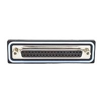 NorComp SDF-R37-213L461 Receptacle 37 pin R/A solder F FL 4-40 thrd brkt