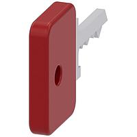SIEMENS 3SU19500FK200AA0 Key Lock 73037 KEY O.M.R. LOCK NO. 73037, RED