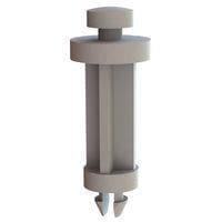 Essentra Components 27KYP00750 PCB Support PCB Support, Keyslot, .156 Hole, .750 Spacer