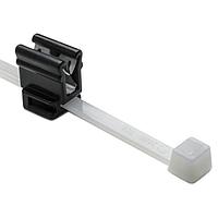 HellermannTyton 156-00940 Cable Ties 2-Piece Cable Tie with Edge Clip, 8.0" Long, EC4B, 1 - 3 mm Panel, 50lb, PA66HS, Natural, 500/pkg