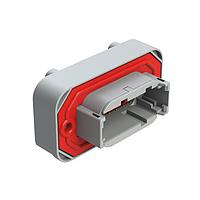Amphenol SINE Systems ATM15-12PA-BM02 12-Way Str Flng Mnt PCB Rcp 12POS Gry Gld Cont