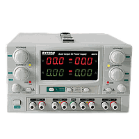 Extech 382270-E Quad Output DC Power Supply with EU Power Cord