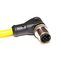 Mueller C5B06M002 Sensor Cables / Actuator Cables M12 Cordset, 5-Position Male Right Angle to Open End, 22 AWG, 2M