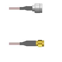 Amphenol Custom Cable Q-2J03F000H010i RF Cable Assemblies N-SP/SMA-SP G142 10I