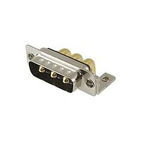 NorComp 684S3W3103L461 Mixed Contact D-Sub Connectors IP67 POWER-D 3w3PWR 40A R/A MALE