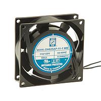 Orion Fans OA825AP-11-2WS Axial Axial Fan, 80x80x25mm, 115VAC, 18CFM, 6W, 24dBA, 2300RPM, Sleeve, Lead Wires