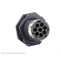 Eaton Souriau-Sunbank UTGX7128S Receptacles Jam nut receptacle, without backshell, for 8 female contacts, IP68/69K