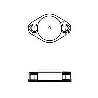 Aavid 8903VBG Cover Insulating Covers, TO3, UL 94 V-0 UL 492 Type 1, Thermoplastic Polyester