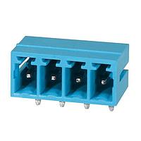Same Sky (formerly CUI Devices) TBP02R1-381-04BE Headers Terminal block, pluggable, 3.81, receptical, 4 pole, blue