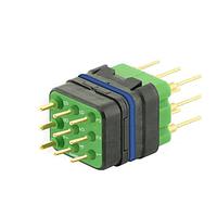 Eaton Souriau-Sunbank 8MQ2M0936RNES046S Modular Connectors - Push Pull MQuick module, sealed, with male straight PCB contacts, delivered with cap