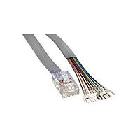 Amphenol Cables on Demand MP-5FRJ45SLPS-002 Ethernet Cables / Networking Cables Flat Cable  (8X8) RJ45 w/Spade Lugs,  2ft