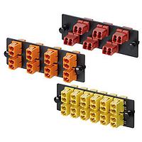 Panduit FAP6WBRDDLCZ Fiber Optic Connectors 6 Position Keyed (B-Red) Duplex LC Adapt