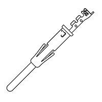 Eaton Souriau-Sunbank SM20ML1D70 Contacts Trim Trio Pin Crimp 20 AWG Contact Sz 16