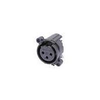 NEUTRIK NC3FAAH2-0 Receptacles 3P FEMALE HORIZ NO LATCH