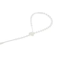 Essentra Components LBT-18-01 Locking Beaded Tie,Locking,Nat,5.9 in Lg,18Lb