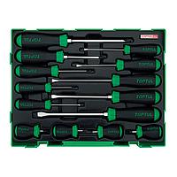 TOPTUL GTC1401 Slotted & Phillips Screwdriver Set (14 pcs)