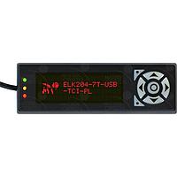 Matrix Orbital ELK204-7T-USB-TCI-PL LCD 20x4 TricolorTxt,USB Blk BG, Ext Housing