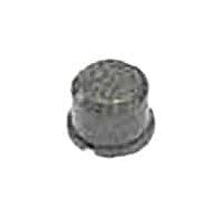 APEM 1ZB57 Cap Curved Button Metal Dark Grey