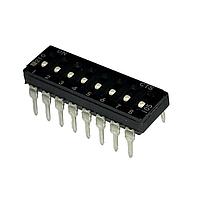CTS Electronic Components 210-8LPSF DIP Switches THROUGH HOLE, GOLD FLASH DIP SWITCH, 8-POLE, LOW PROFILE ACTUATOR, BOTTOM SEAL, OFF, TUBE PACK