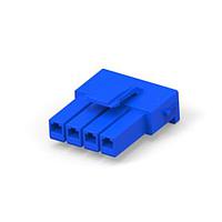 AMP Connectors - TE Connectivity 316501-6 Headers & Wire Housings POWER D/LOCK PLUG HSG 4P BLUE